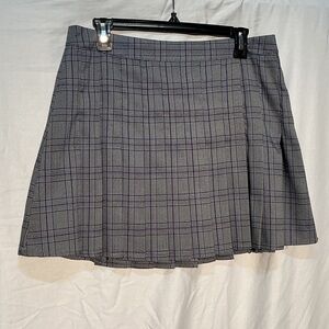 Arizona Jean Company Charcoal Checkered Mini Skirt